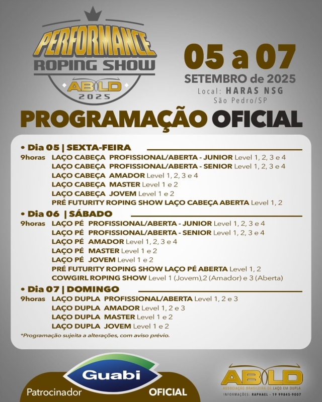 Evento performance-roping-show